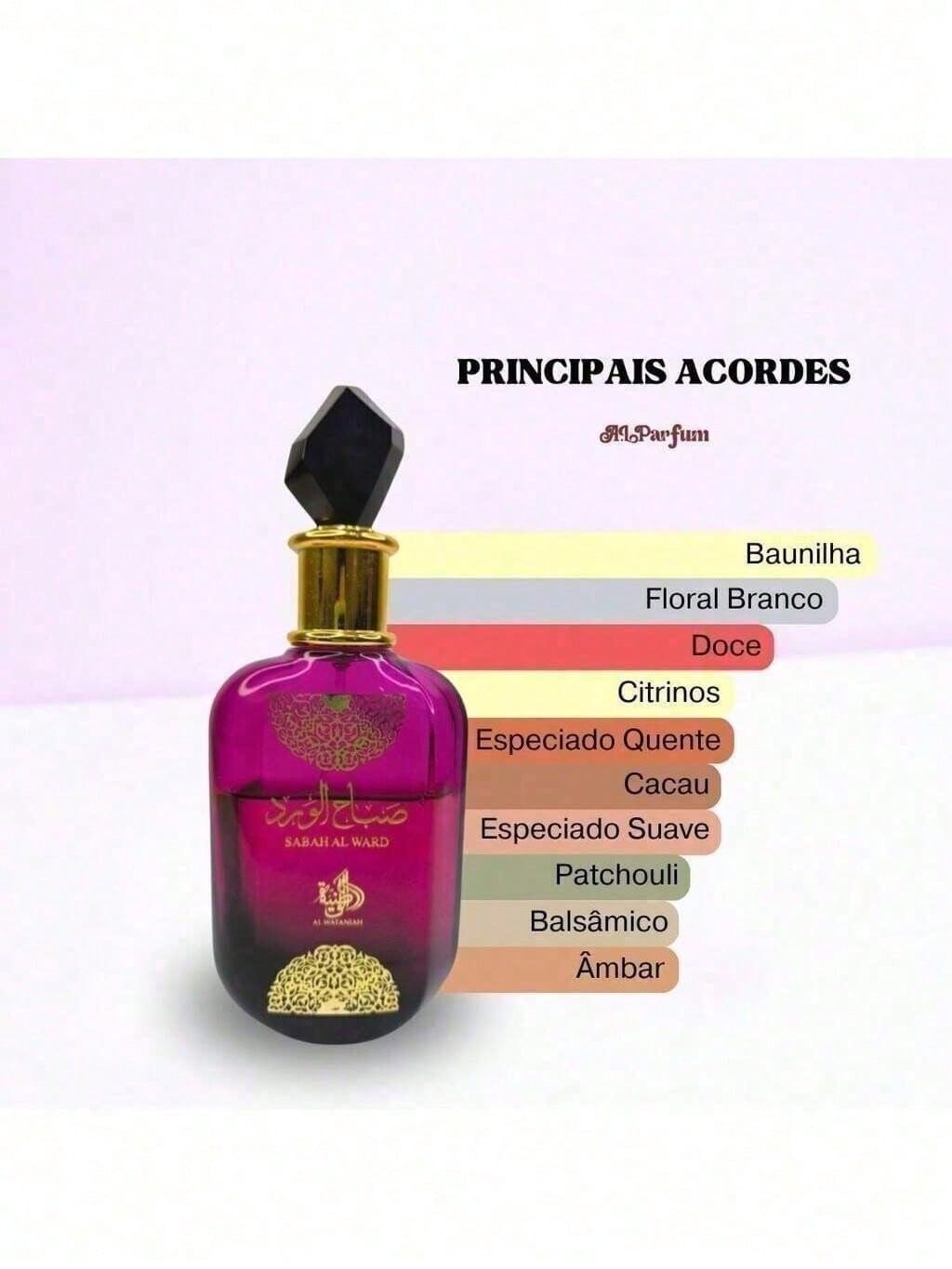 Perfume Feminino Sabah Al Ward 100ml Fragrancia Oriental Floral Intensa